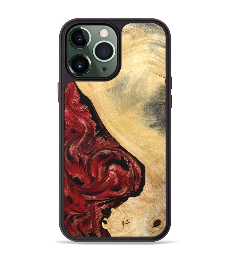 iPhone 13 Pro Max Wood Phone Case - Dirk (Red, 827376)