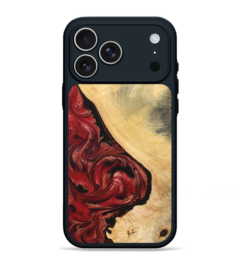 iPhone 17 Pro Max Wood Phone Case - Dirk (Red, 827376)