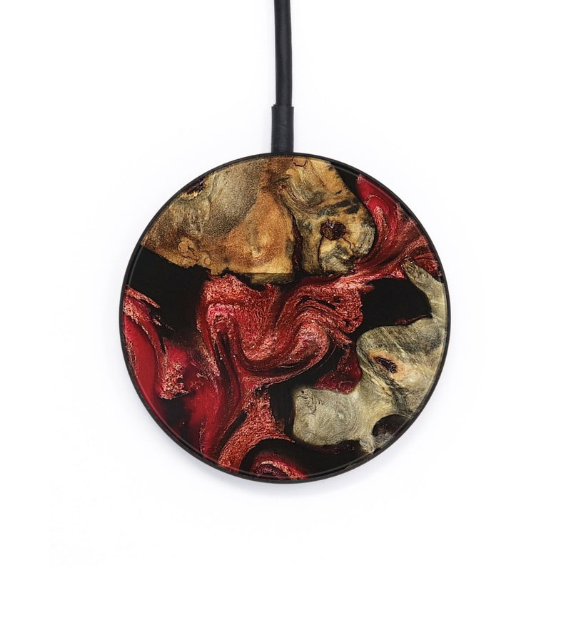 Circle Wood Wireless Charger - Darren (Red, 827377)
