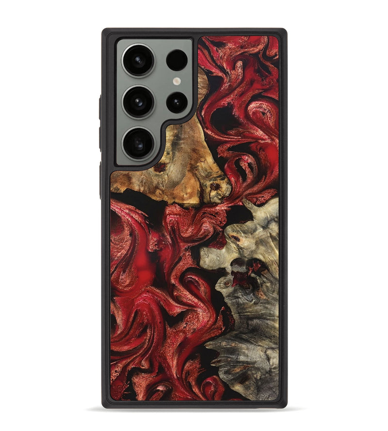 Galaxy S23 Ultra Wood Phone Case - Darren (Red, 827377)