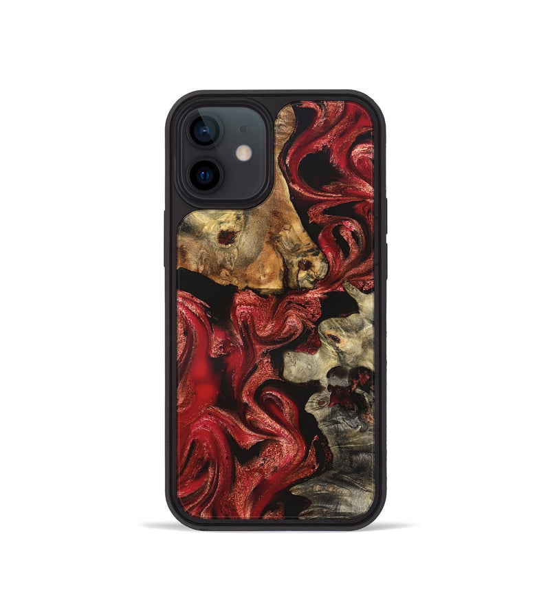 iPhone 12 mini Wood Phone Case - Darren (Red, 827377)