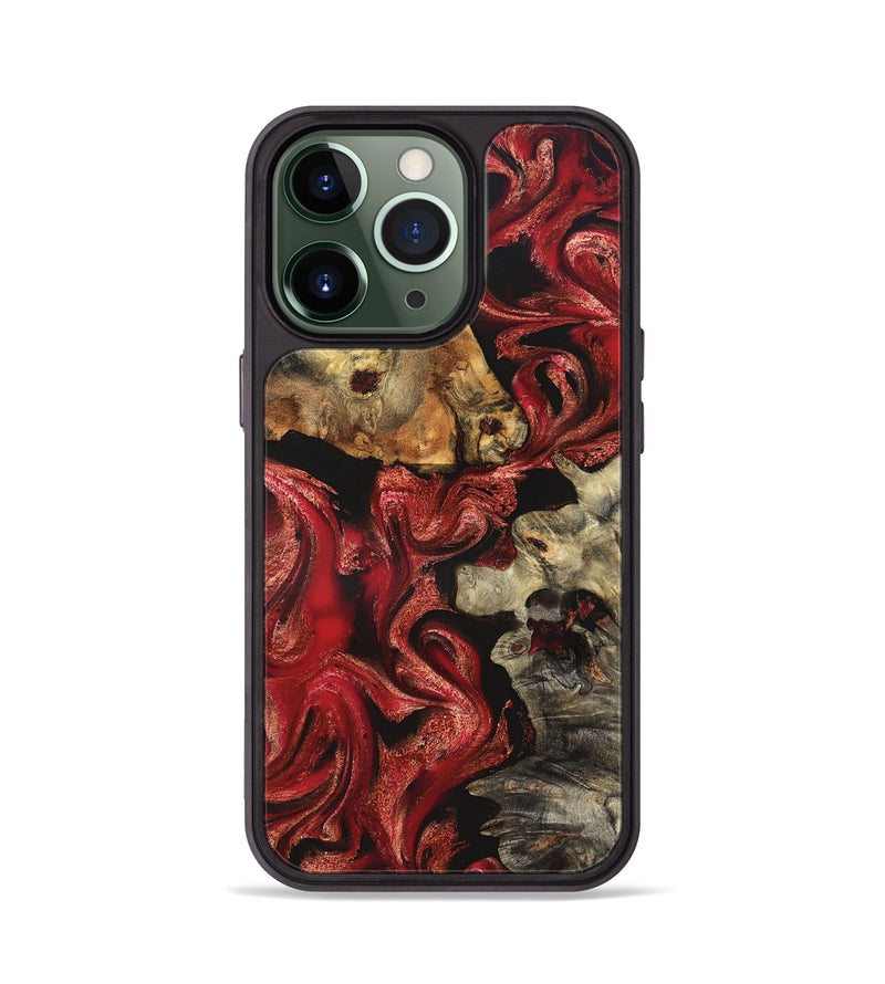 iPhone 13 Pro Wood Phone Case - Darren (Red, 827377)