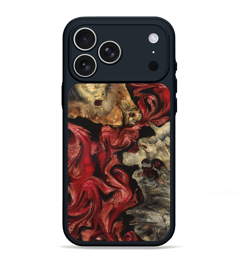 iPhone 17 Pro Max Wood Phone Case - Darren (Red, 827377)