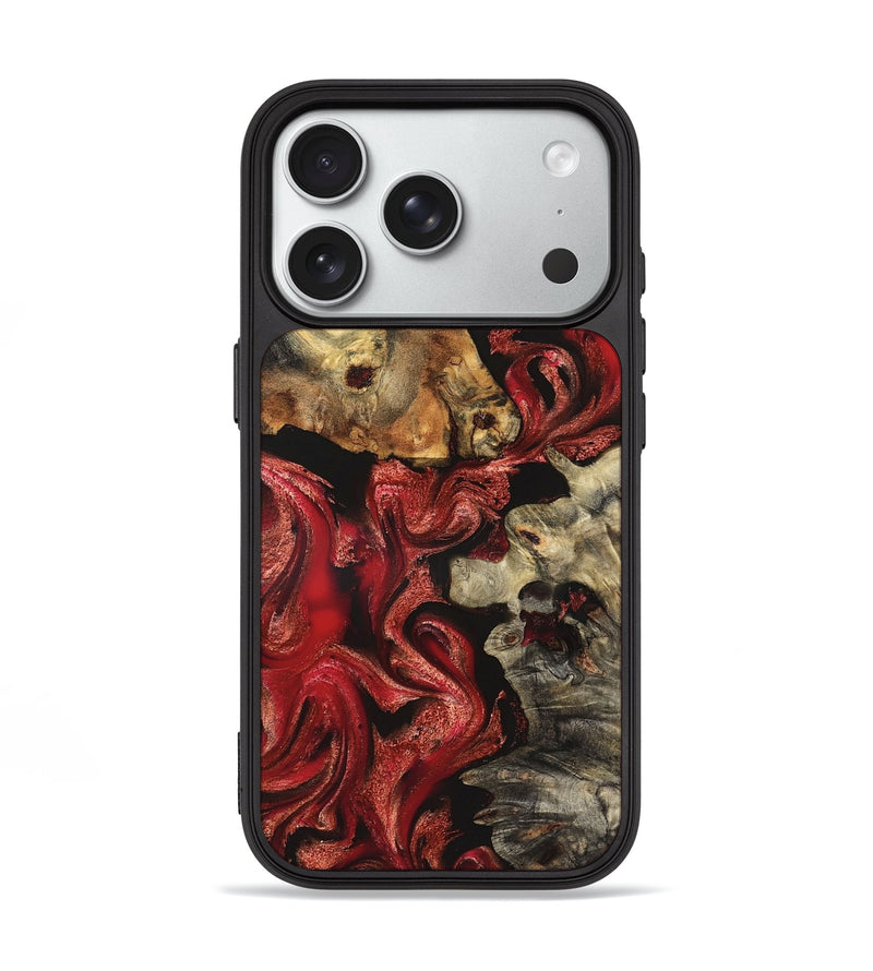 iPhone 18 Pro Wood Phone Case - Darren (Red, 827377)