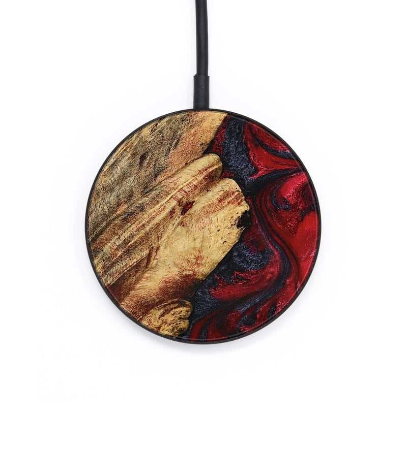 Circle Wood Wireless Charger - Colby (Red, 827378)