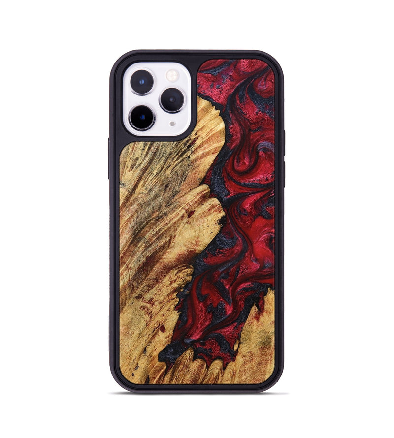 iPhone 11 Pro Wood Phone Case - Colby (Red, 827378)
