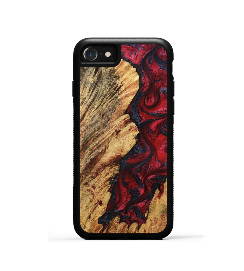 iPhone SE Wood Phone Case - Colby (Red, 827378)