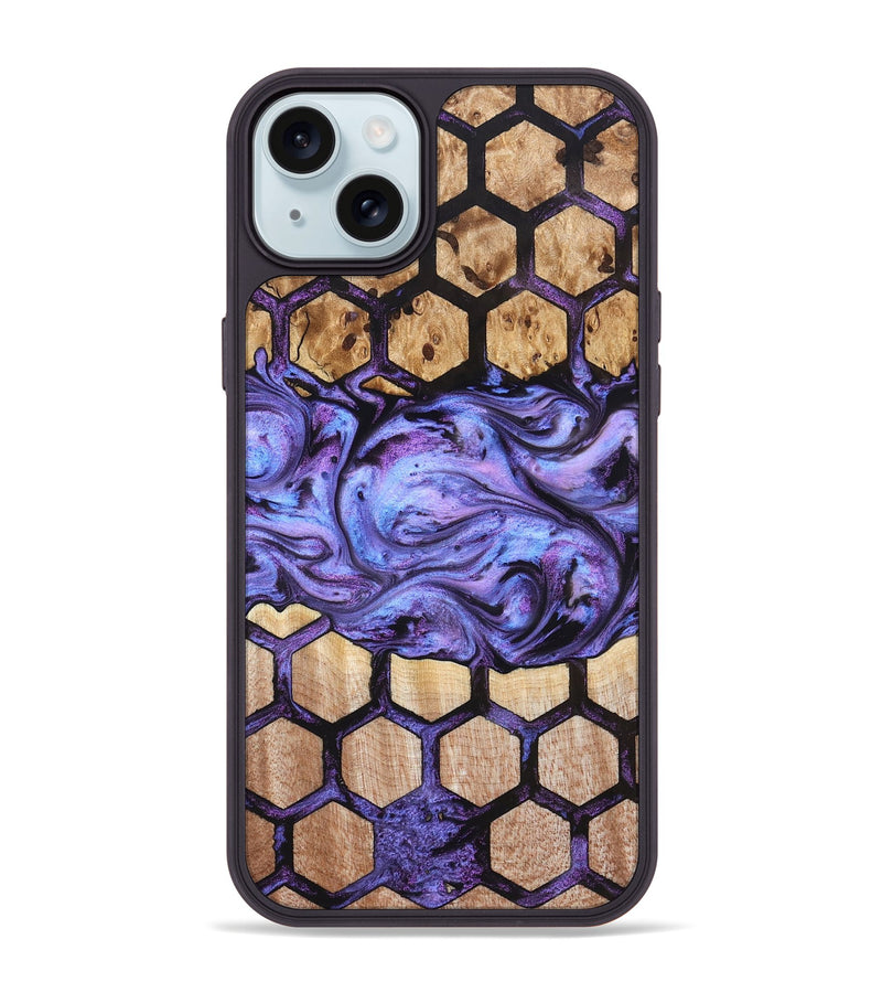 iPhone 15 Plus Wood Phone Case - Haiden (Pattern, 827389)