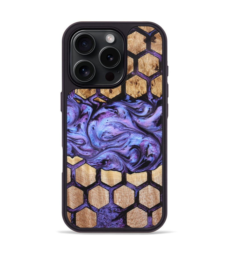 iPhone 16 Pro Wood Phone Case - Haiden (Pattern, 827389)