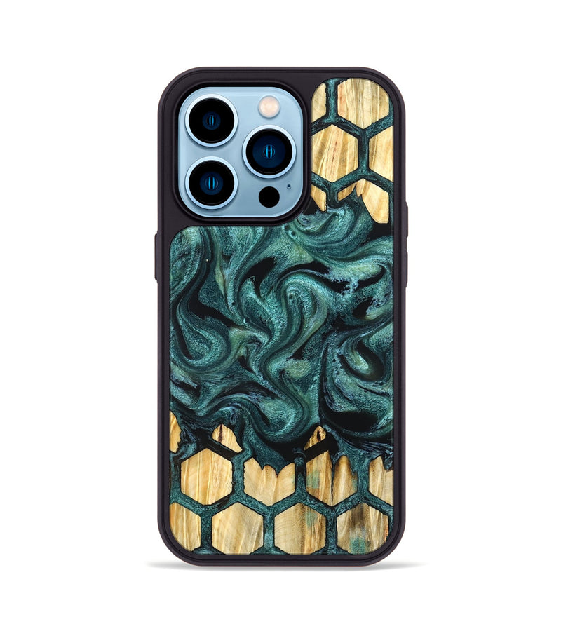 iPhone 14 Pro Wood Phone Case - Racheal (Pattern, 827391)