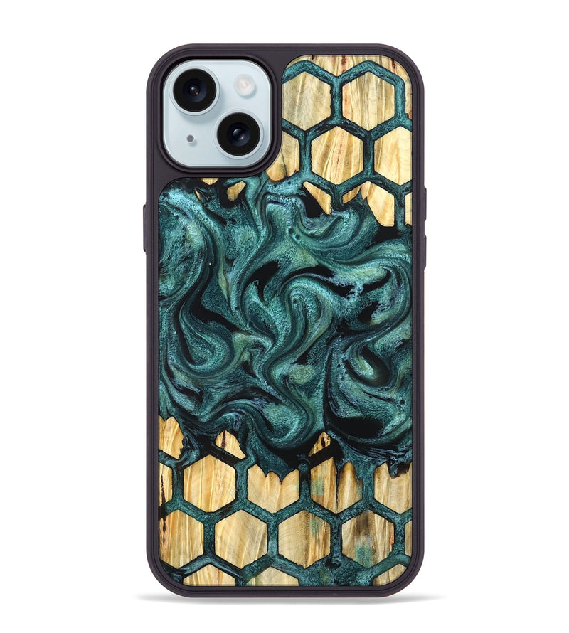 iPhone 15 Plus Wood Phone Case - Racheal (Pattern, 827391)