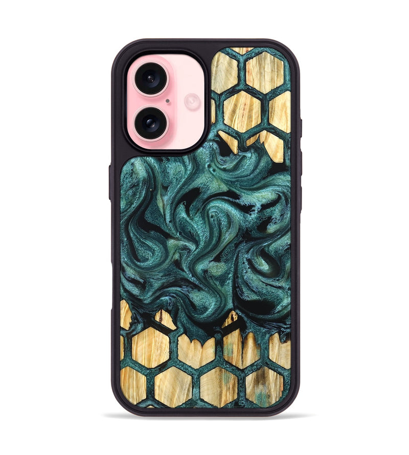 iPhone 16 Wood Phone Case - Racheal (Pattern, 827391)