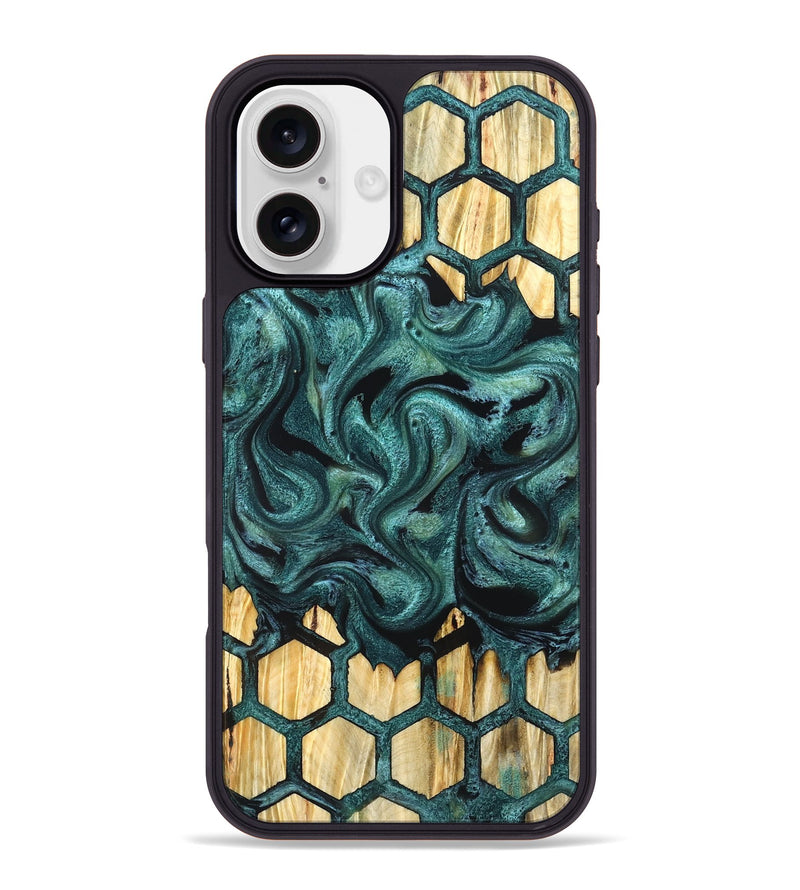 iPhone 16 Plus Wood Phone Case - Racheal (Pattern, 827391)