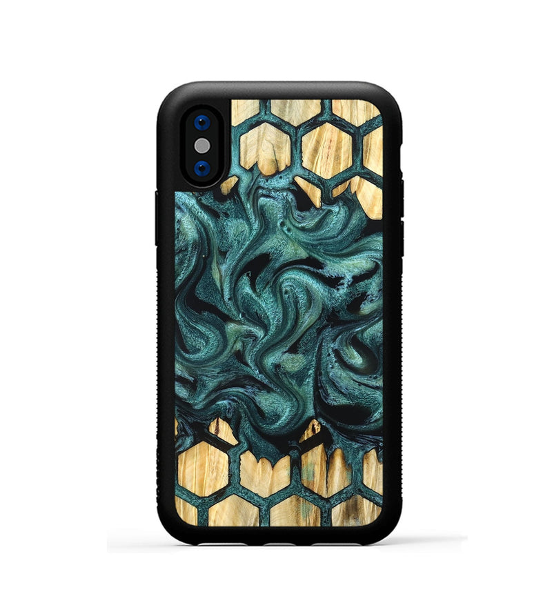 iPhone Xs Wood Phone Case - Racheal (Pattern, 827391)