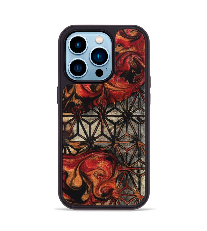 iPhone 14 Pro Wood Phone Case - Lupe (Pattern, 827392)