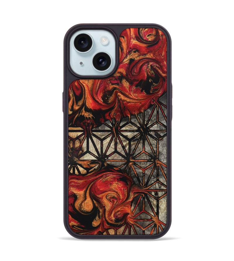 iPhone 15 Wood Phone Case - Lupe (Pattern, 827392)