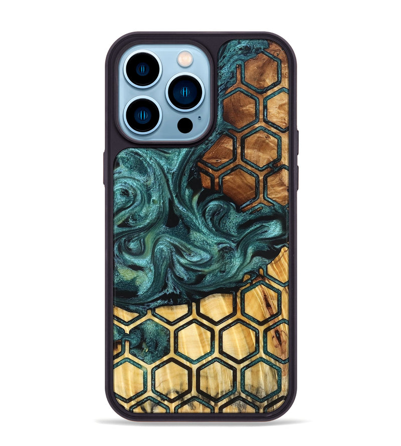 iPhone 14 Pro Max Wood Phone Case - Marin (Pattern, 827393)