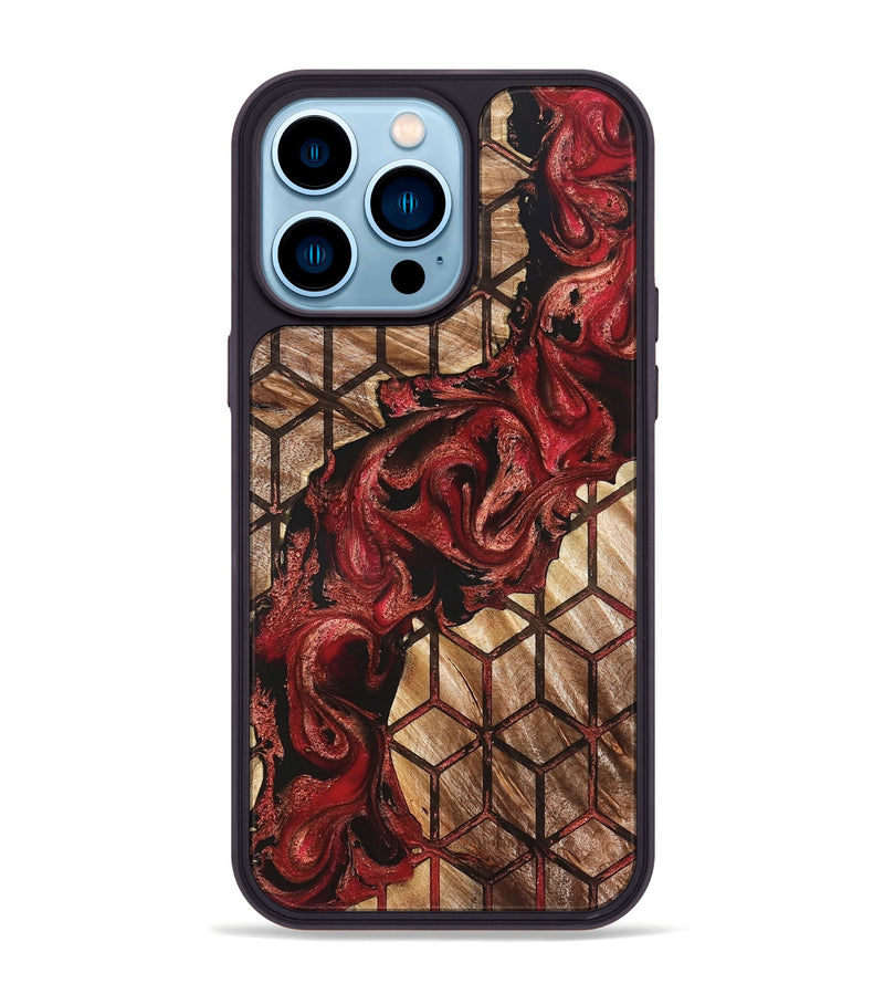 iPhone 14 Pro Max Wood Phone Case - Quinten (Pattern, 827394)