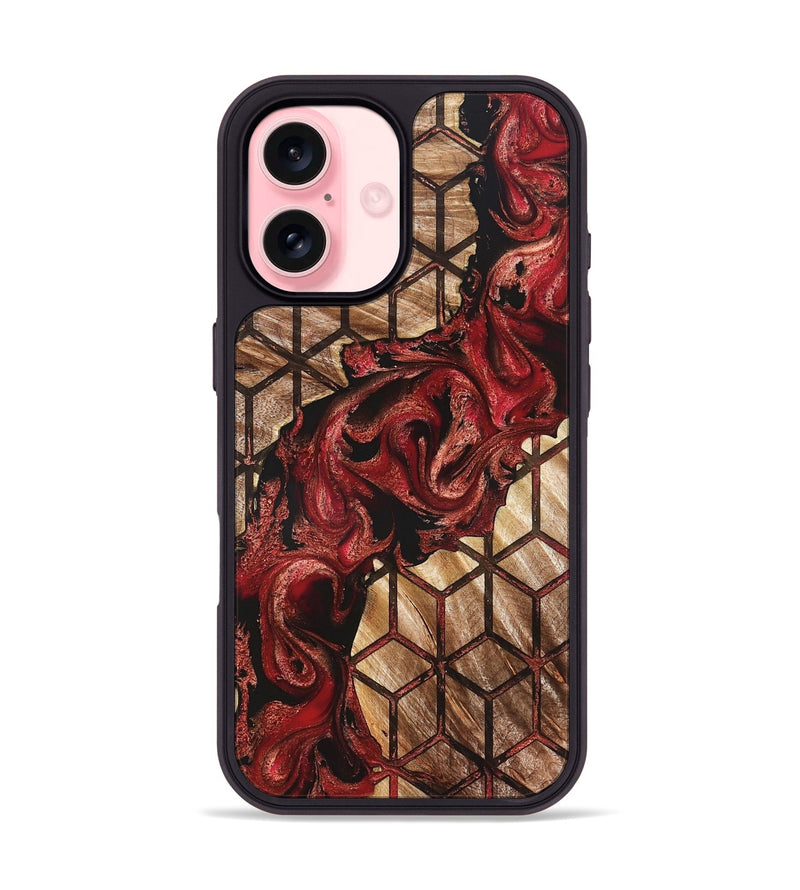 iPhone 16 Wood Phone Case - Quinten (Pattern, 827394)