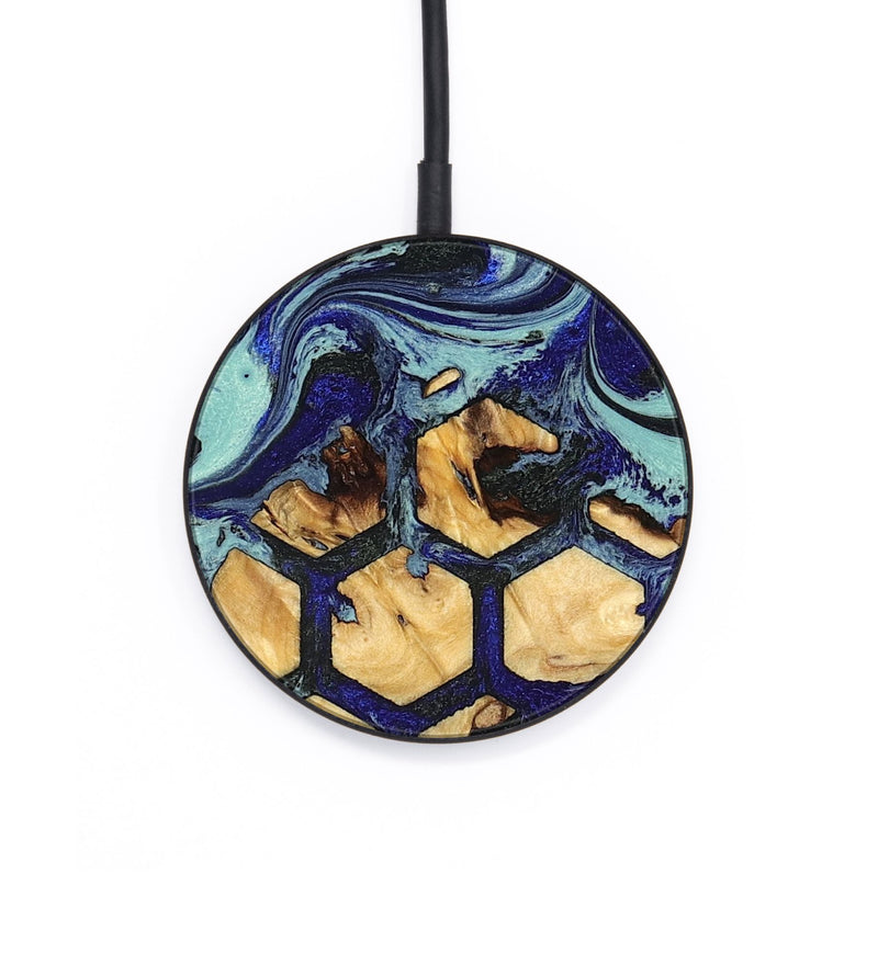 Circle Wood Wireless Charger - Leila (Pattern, 827395)