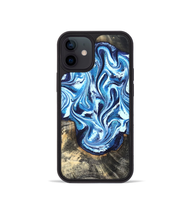 iPhone 12 mini Wood Phone Case - Graham (Blue, 827397)