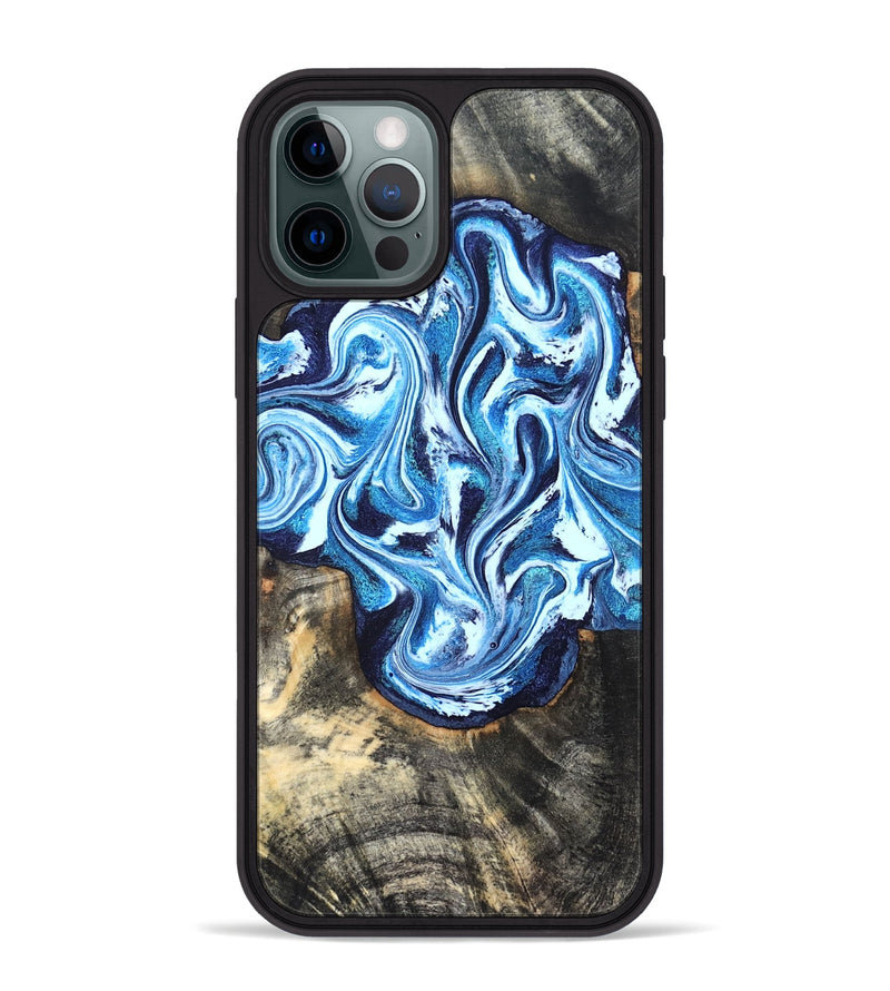 iPhone 12 Pro Max Wood Phone Case - Graham (Blue, 827397)