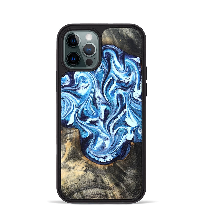 iPhone 12 Pro Wood Phone Case - Graham (Blue, 827397)