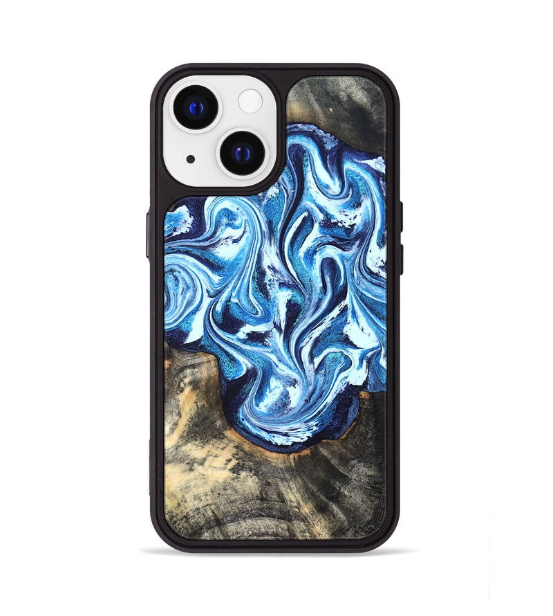 iPhone 13 Wood Phone Case - Graham (Blue, 827397)
