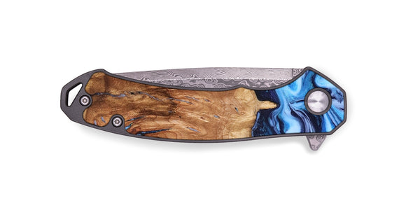 EDC Wood Pocket Knife - Jamaal (Blue, 827398)