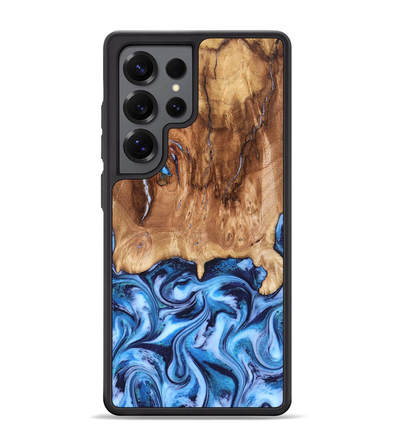 Galaxy S25 Ultra Wood Phone Case - Jamaal (Blue, 827398)