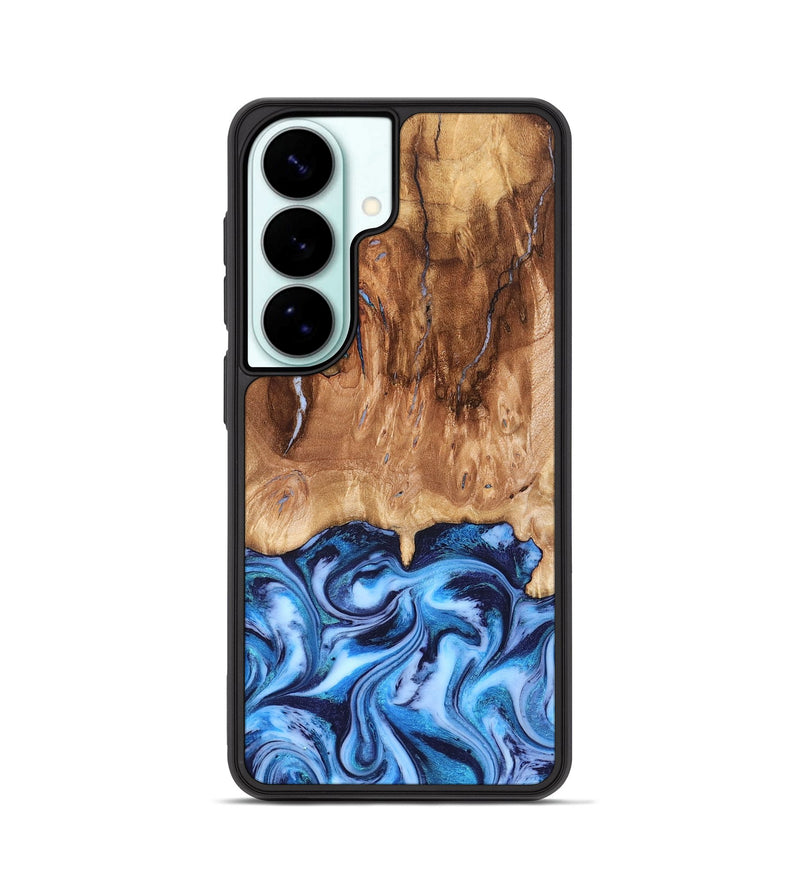 Galaxy S26 Wood Phone Case - Jamaal (Blue, 827398)
