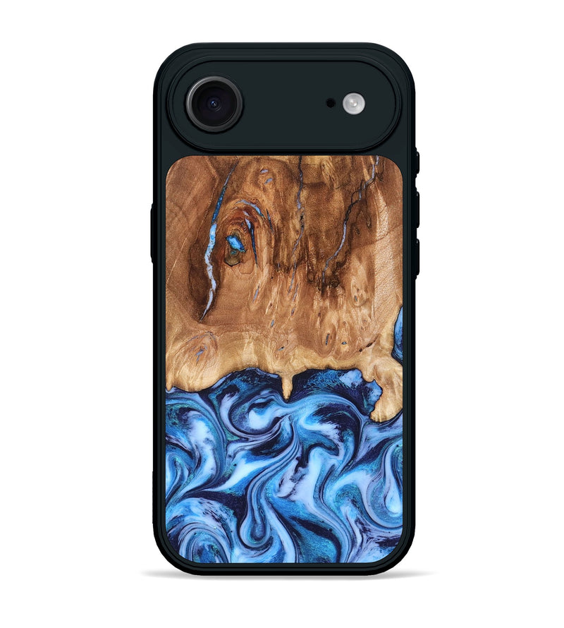 iPhone 17 Air Wood Phone Case - Jamaal (Blue, 827398)