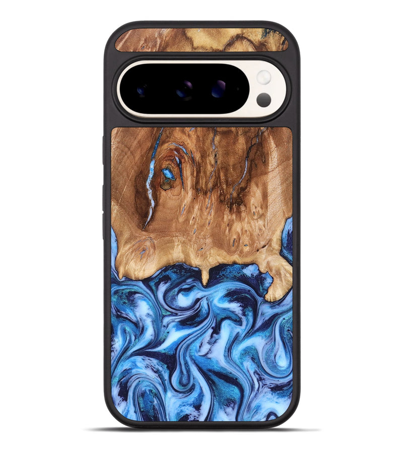 Pixel 9 Pro XL Wood Phone Case - Jamaal (Blue, 827398)