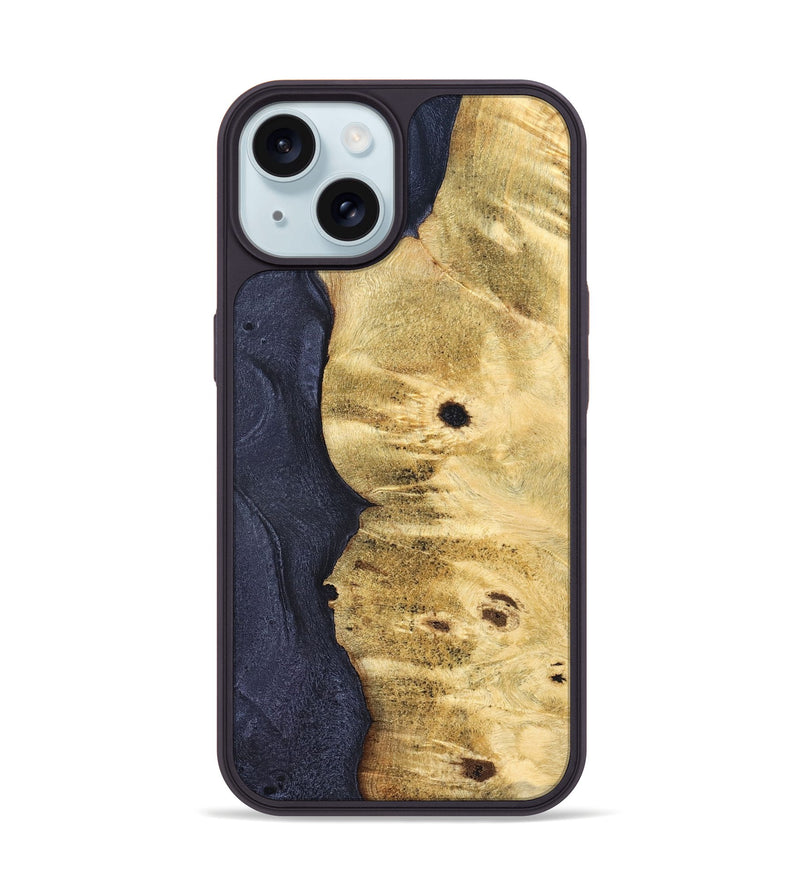iPhone 15 Wood Phone Case - Micah (Wood Burl, 827409)