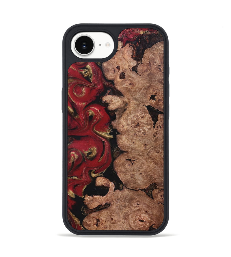 iPhone 16e Wood Phone Case - Gian (Red, 827412)
