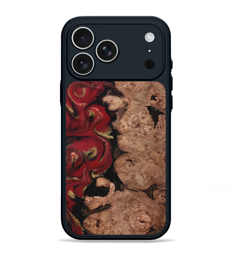 iPhone 17 Pro Max Wood Phone Case - Gian (Red, 827412)