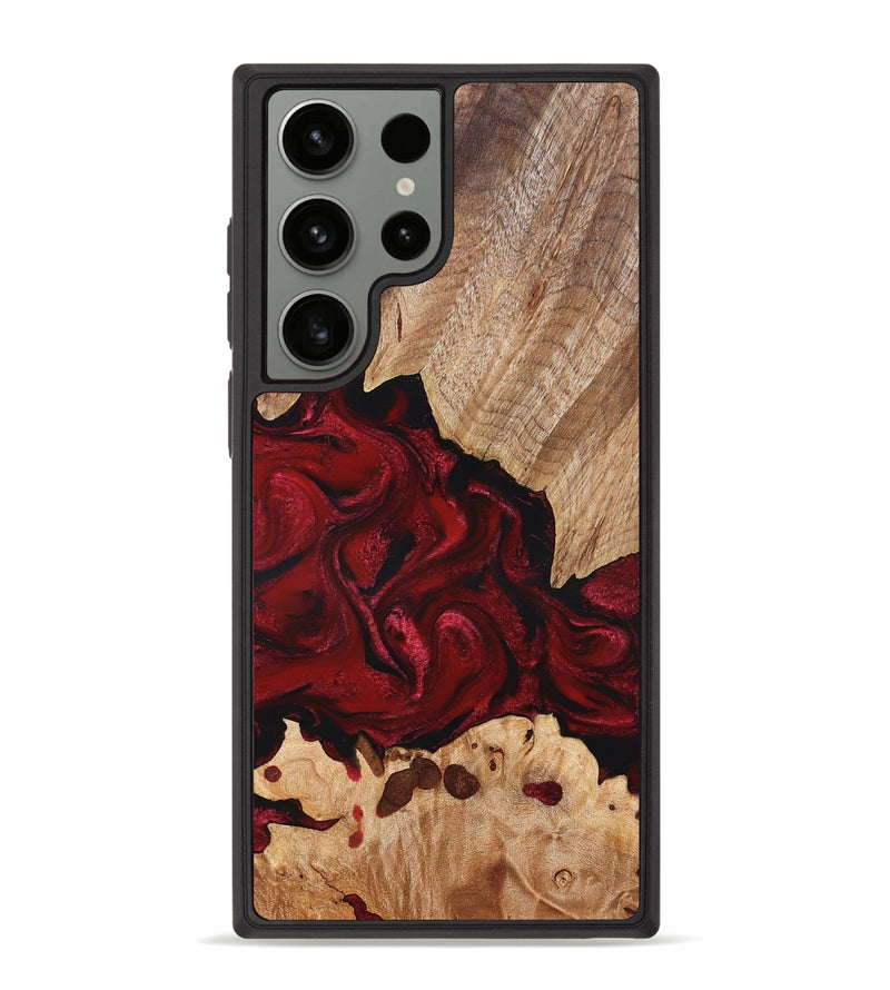 Galaxy S23 Ultra Wood Phone Case - Kathryn (Red, 827413)