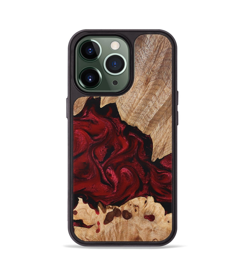 iPhone 13 Pro Wood Phone Case - Kathryn (Red, 827413)