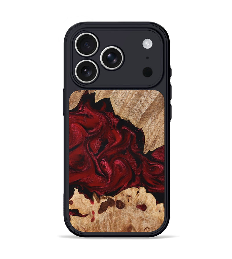 iPhone 17 Pro Wood Phone Case - Kathryn (Red, 827413)