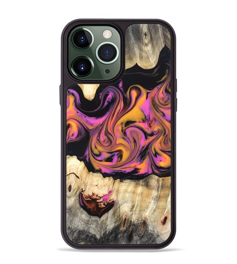 iPhone 13 Pro Max Wood Phone Case - Marva (Red, 827414)