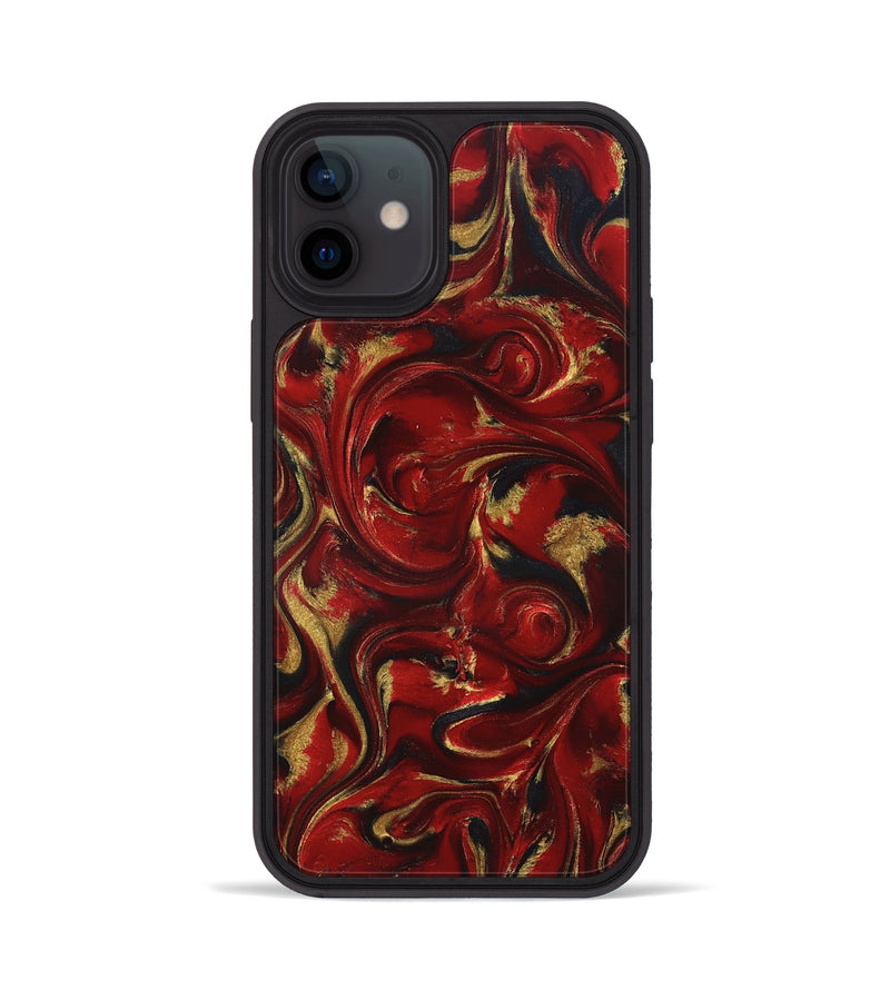 iPhone 12 ResinArt Phone Case - Niko (Red, 827415)