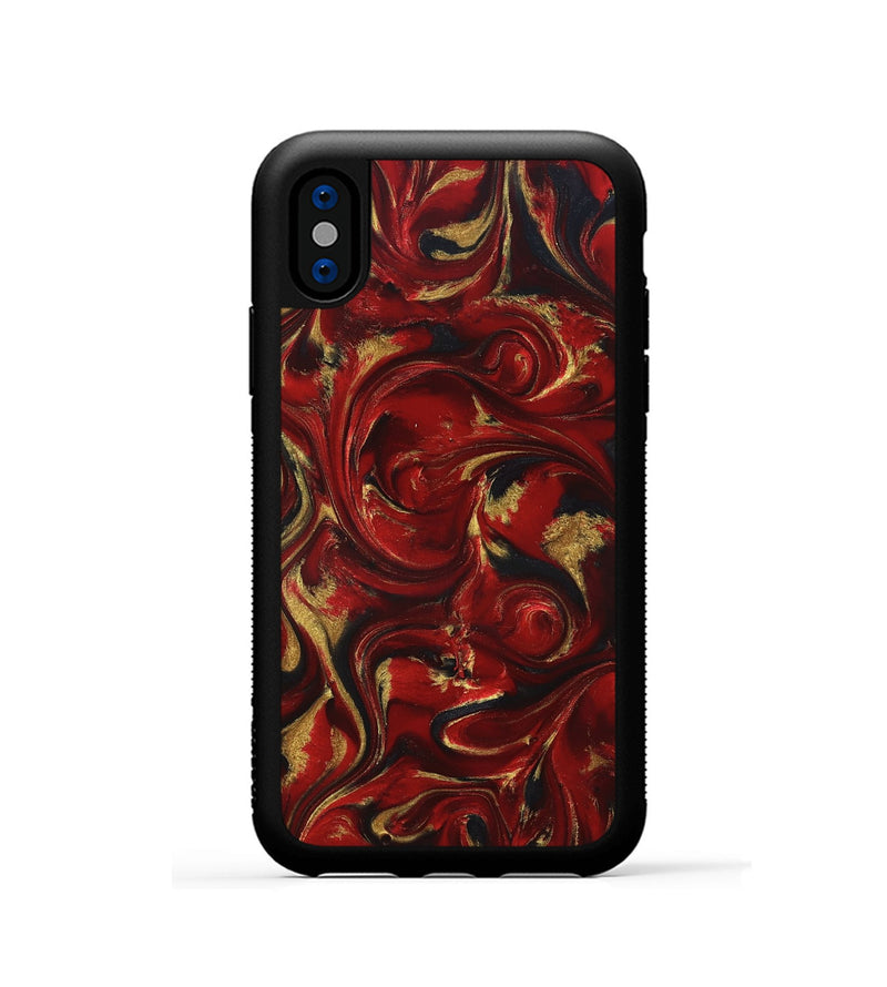 iPhone Xs ResinArt Phone Case - Niko (Red, 827415)