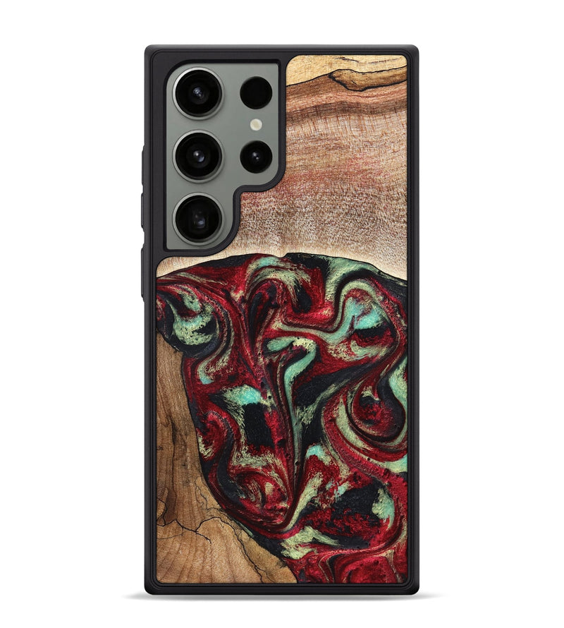 Galaxy S24 Ultra Wood Phone Case - Lavonne (Red, 827417)