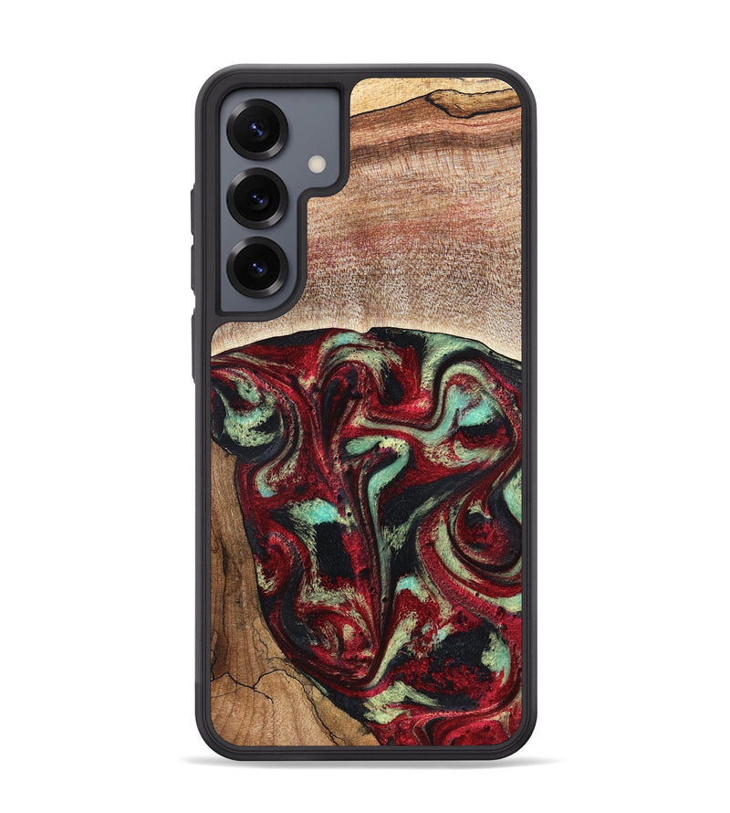 Galaxy S25 Plus Wood Phone Case - Lavonne (Red, 827417)
