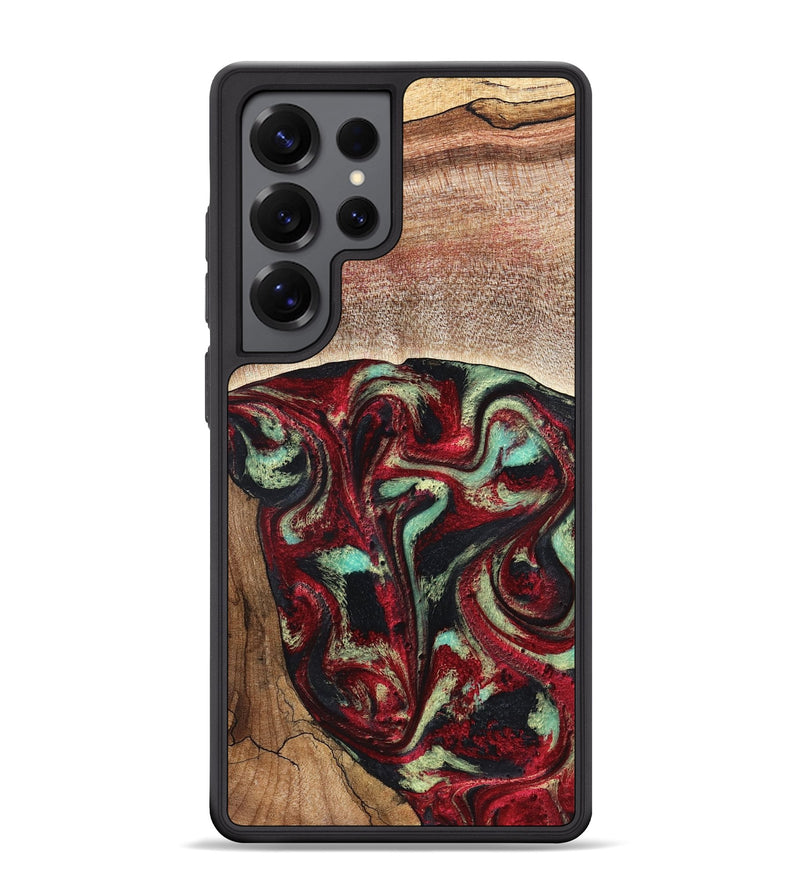 Galaxy S25 Ultra Wood Phone Case - Lavonne (Red, 827417)