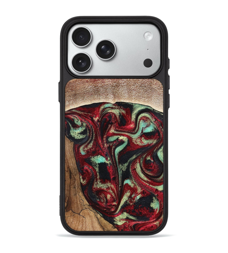 iPhone 18 Pro Max Wood Phone Case - Lavonne (Red, 827417)