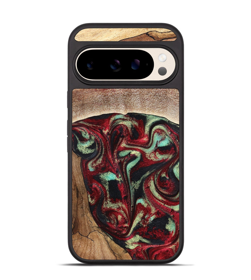 Pixel 10 Wood Phone Case - Lavonne (Red, 827417)