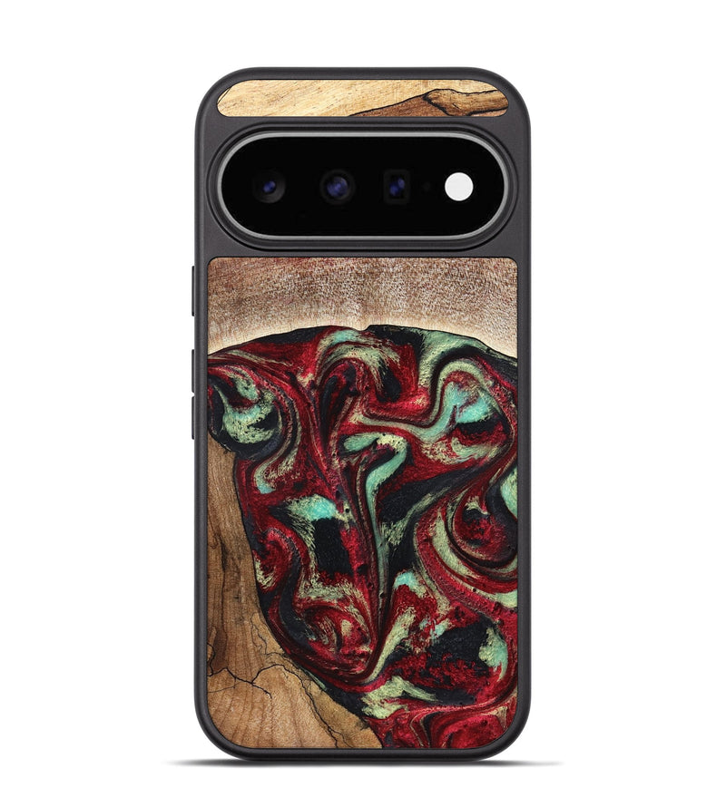 Pixel 11 Wood Phone Case - Lavonne (Red, 827417)