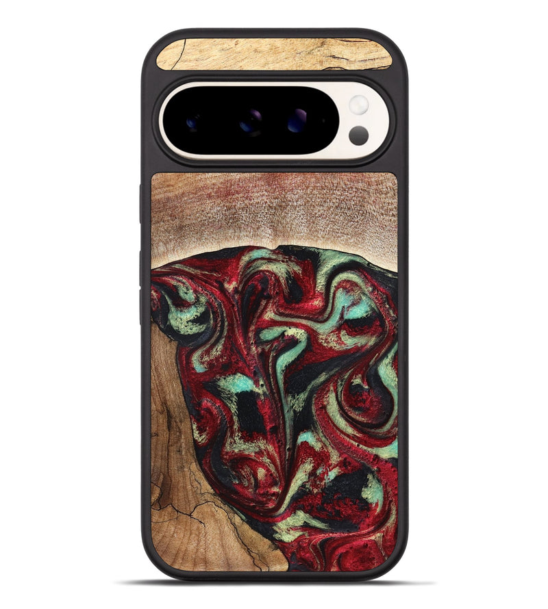 Pixel 9 Pro XL Wood Phone Case - Lavonne (Red, 827417)