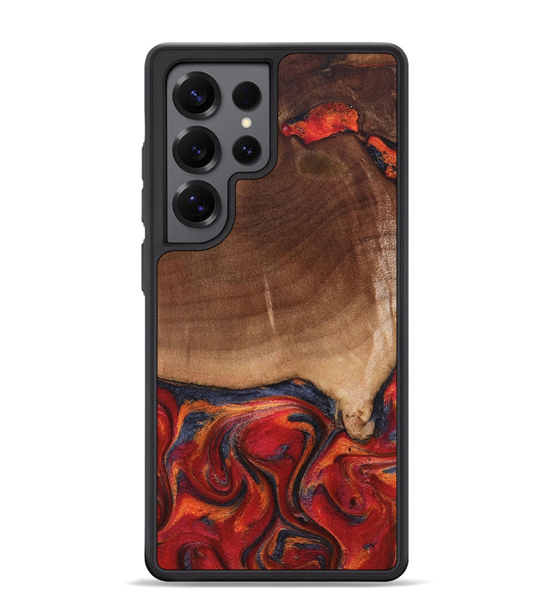 Galaxy S25 Ultra Wood Phone Case - Amos (Red, 827418)